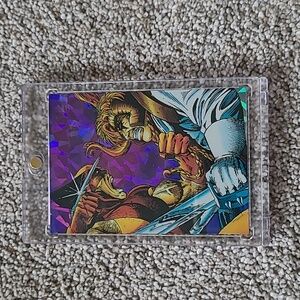 1992 Wolverine From Then Til Now II PRISM Trading Card P3 ATTITUDE